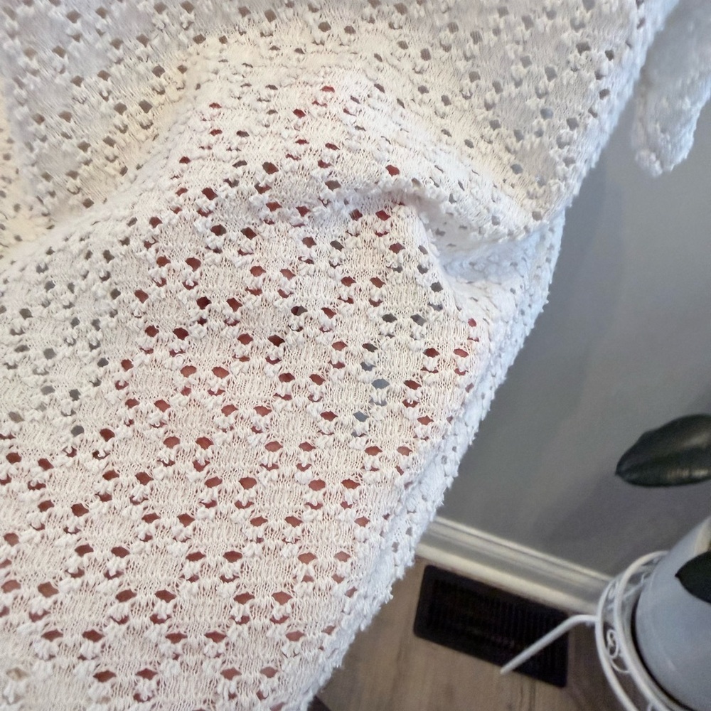 Elegant Cream Textured Women's Top- TeXTURE & THREAD Madewell - Picture 5 of 6